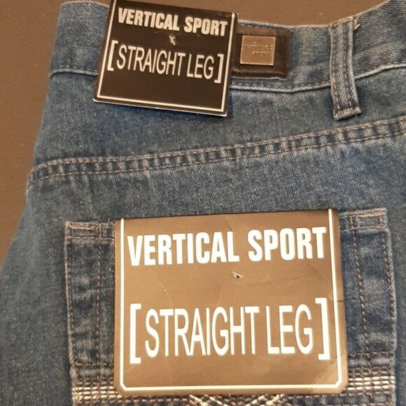 Vertical Sport Blue Stone Straight Leg Jeans NWT - Picture 2 of 12